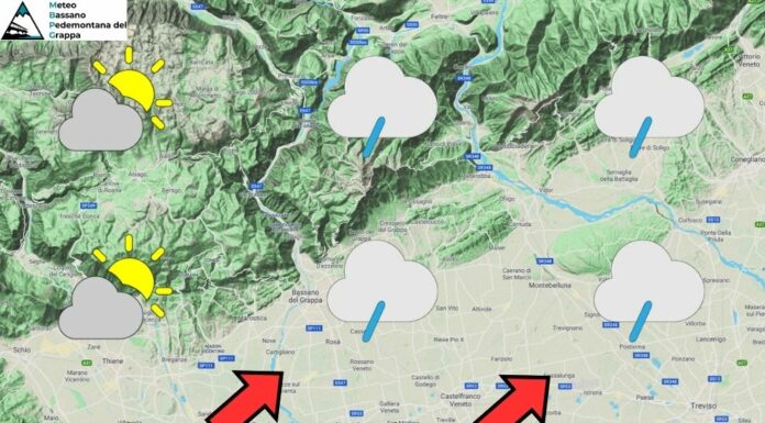 PREVISIONI PER MARTEDI’ 25 AGOSTO E TENDENZA PER I 3 GIORNI SUCCESSIVI
